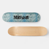 Abstract ontwerp voor waterrippling om persoonlijk skateboard (Horizontaal)