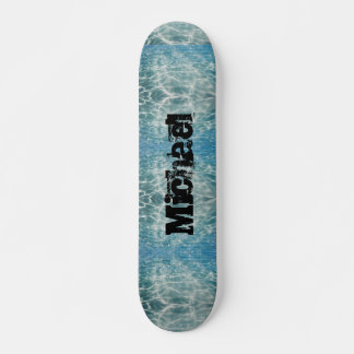 Abstract ontwerp voor waterrippling om persoonlijk skateboard