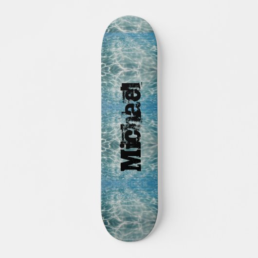Abstract ontwerp voor waterrippling om persoonlijk skateboard (Voorkant)