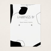 Abstract ontwerp voor zwart-wit beeldscherm met oo visitekaartje (Voorkant)