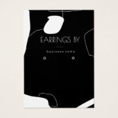 Abstract ontwerp voor zwart-wit beeldscherm met oo visitekaartje (Voorkant)