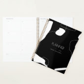 Abstract ontwerp voor zwart-wit planner (Display)