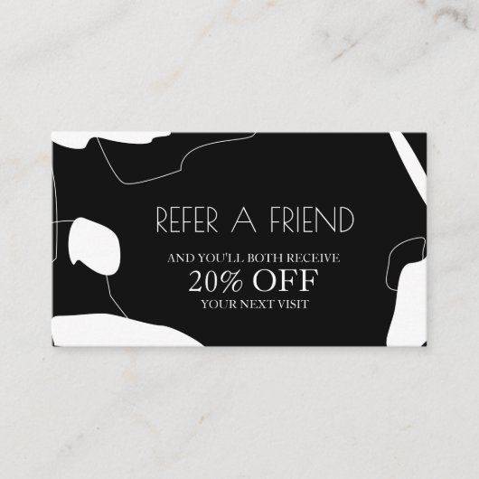 Abstract ontwerp voor zwarte en witte Kaart (Voorkant)