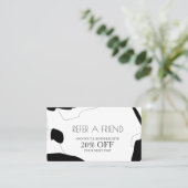 Abstract ontwerp voor zwarte en witte Kaart (Staand voorkant)