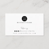 Abstract ontwerp voor zwarte en witte Kaart (Achterkant)