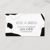 Abstract ontwerp voor zwarte en witte Kaart (Voorkant)