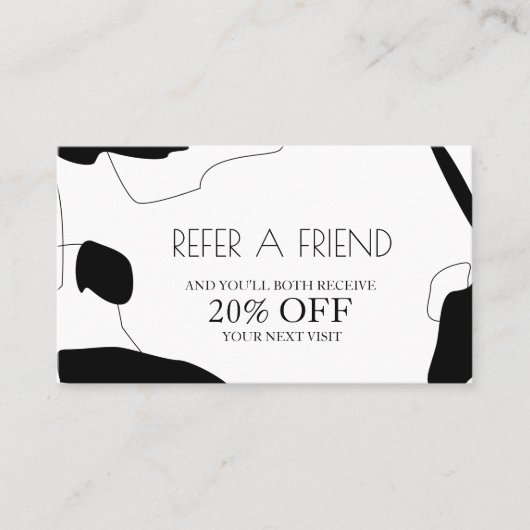 Abstract ontwerp voor zwarte en witte Kaart (Voorkant)