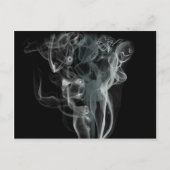 Abstract ontwerp voor zwarte en witte roke briefkaart (Voorkant)