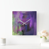 Abstract ontwerp wandklok (Huis)