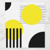 Abstract ontwerp wijn etiket (Enkel label)