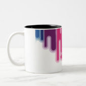 Abstract ontwerpbekertje tweekleurige koffiemok (Links)