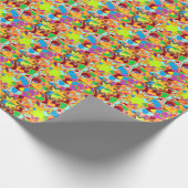 abstract ontwerppatroon voor kunstbloemen cadeaupapier (Hoek)