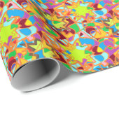 abstract ontwerppatroon voor kunstbloemen cadeaupapier (Rol Hoek)