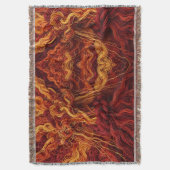 Abstract Onweer Rood Draad Dekens Deken (Voorkant Verticaal)