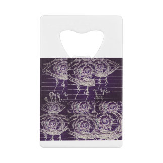 Abstract oog creditkaart flessenopener