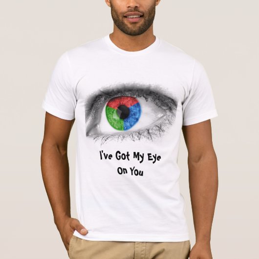Abstract oog - ik heb mijn oog op jou, t-shirt (Voorkant)