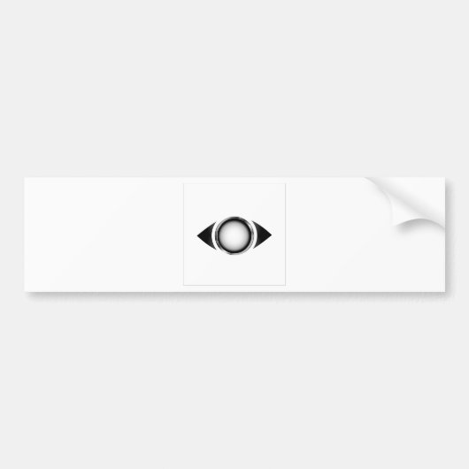 Abstract oog met 3d iris bumpersticker (Voorkant)