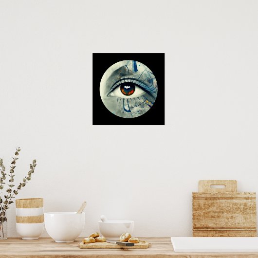 Abstract oog poster (Keuken)