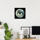 Abstract oog poster (Thuiskantoor)