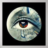Abstract oog poster (Voorkant)