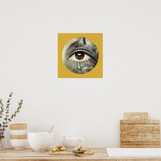 Abstract oog poster (Keuken)