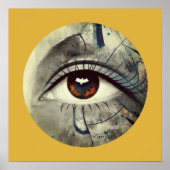 Abstract oog poster (Voorkant)