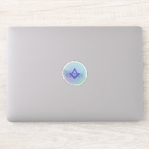 Abstract Oog Symbool Vinyl Sticker – Minimalistisc