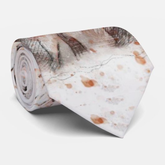 Abstract oog van de Owl Stropdas (Opgerold)