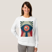 Abstract oogontwerp t-shirt (Voorkant volledig)