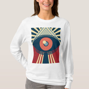 Abstract oogontwerp t-shirt