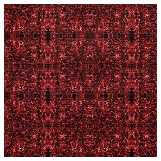 Abstract oosterrood, stof (Swatch)