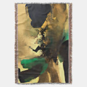 Abstract Oosters Stemming Kunst Worpdeken, 152cm×1 Deken (Voorkant Verticaal)