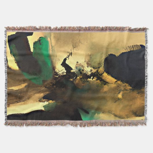 Abstract Oosters Stemming Kunst Worpdeken, 152cm×1 Deken (Voorkant)