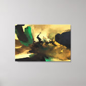 Abstract Oosterse Stemming Kunst Canvasprint, 91x6 Canvas Afdruk (Voorkant)