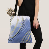Abstract op beach geïnspireerd tote bag (Dichtbij)