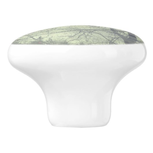 Abstract op een meerlade keramische knop (Zijkant)