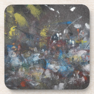 Abstract op grijs onderzetter