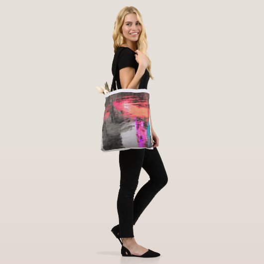 Abstract op zak tote bag (Op model)