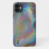 Abstract Opal Agaat gepersonaliseerd telefoonhoesj Case-Mate iPhone Case (Achterkant)