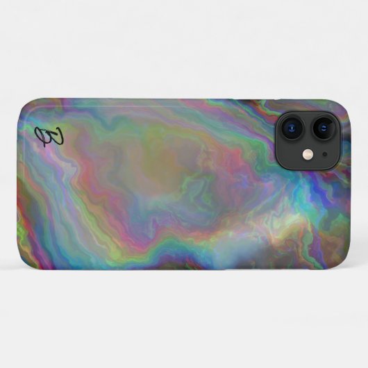 Abstract Opal Agaat gepersonaliseerd telefoonhoesj Case-Mate iPhone Case (Achterkant (horizontaal))