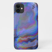 Abstract Opal Agaat gepersonaliseerd telefoonhoesj Case-Mate iPhone Case (Achterkant)