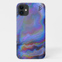 Abstract Opal Agaat gepersonaliseerd telefoonhoesj