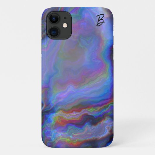 Abstract Opal Agaat gepersonaliseerd telefoonhoesj Case-Mate iPhone Case (Achterkant)