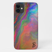 Abstract Opal Agaat gepersonaliseerd telefoonhoesj Case-Mate iPhone Case (Achterkant)