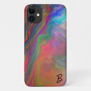 Abstract Opal Agaat gepersonaliseerd telefoonhoesj Case-Mate iPhone Case