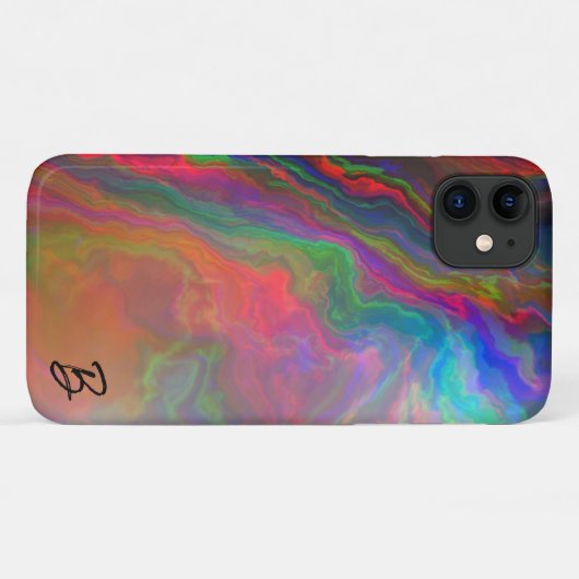 Abstract Opal Agaat gepersonaliseerd telefoonhoesj Case-Mate iPhone Case (Achterkant (horizontaal))