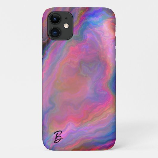 Abstract Opal Agaat gepersonaliseerd telefoonhoesj Case-Mate iPhone Case (Achterkant)