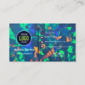 Abstract Opal Gemstone Texture Business Card Visitekaartje (Voorkant)