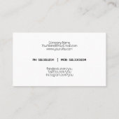 Abstract Opal Glitterend Goud  Visitekaartje (Achterkant)