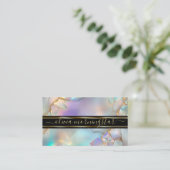 Abstract Opal Kristal Waterverf Visitekaartje (Staand voorkant)